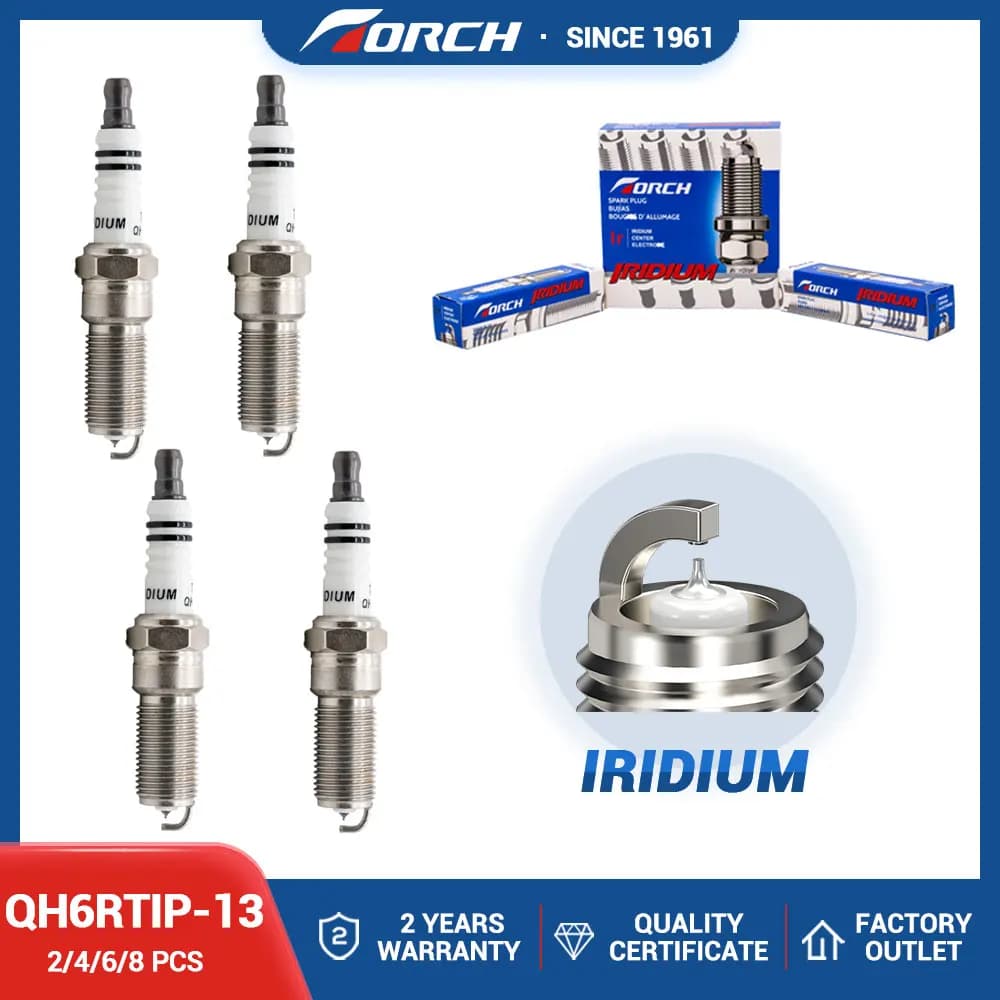 2-8PCS Iridium Candle TORCH QH6RTIP-13 Replace for ILTR6A-13G ITV20TT SP-520 CYFS-12F-5 for MAZDA 3 MZR 2.0L LF5H LF5W LFZ2 2009