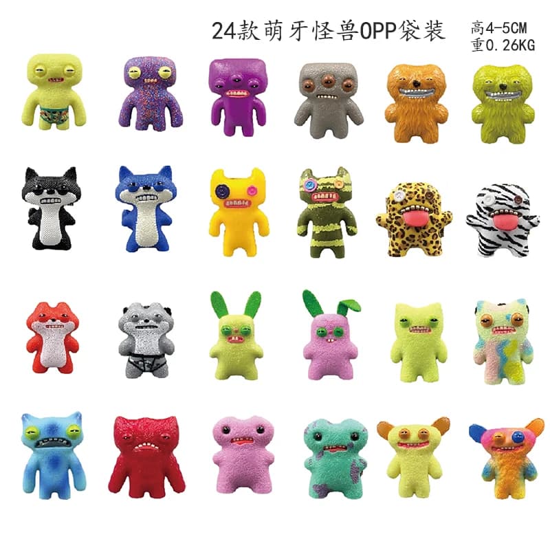 Fuggler Denti Brutti Mostro Giocattoli in pvc Divertente Fugguler Mostro dagli occhi larghi Pazzo Coniglio Humph Farcito Peluche Bambole Regali