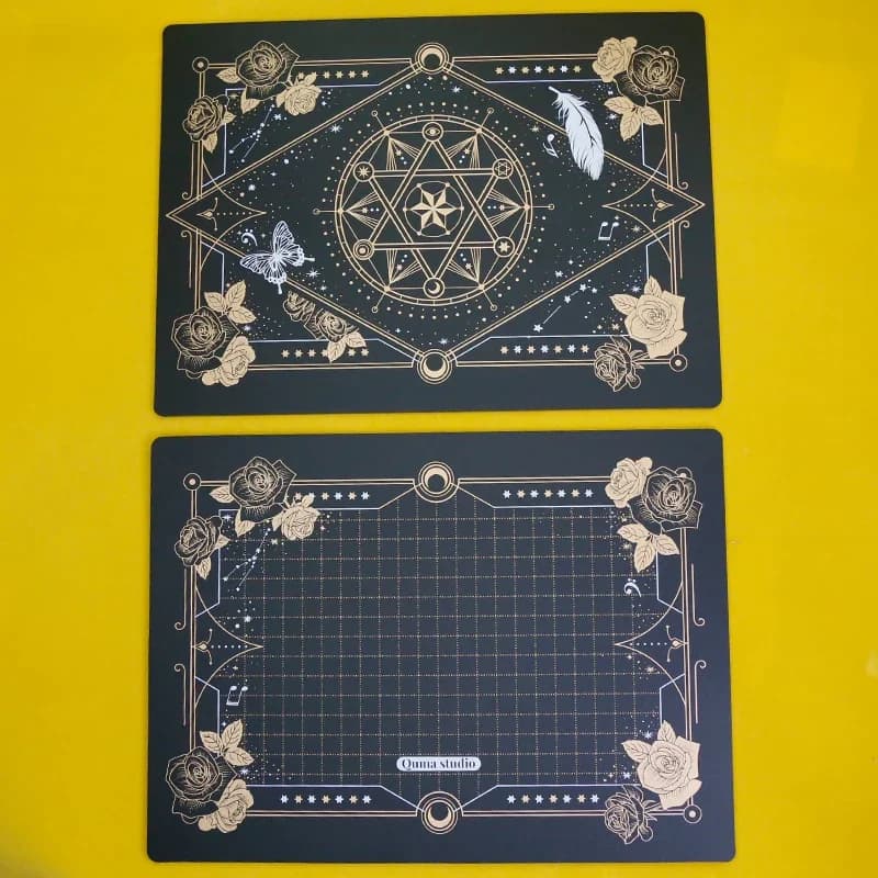 Tappetino da Taglio Creativo Fromthenon Black Magic Array, 1 Pezzo A4, Strumento di Taglio Autoriparante, Blocco per Scrittura, Accessori per Planner