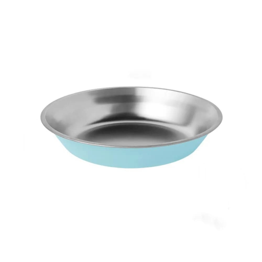 Ciotola per Cani in Acciaio Inox a Bocca Larga con Base in Silicone Antiscivolo, Dispenser d'Acqua per Gatti, Ciotole Impilabili Anti-Ribaltamento per Alimenti, Multiuso per Animali Domestici