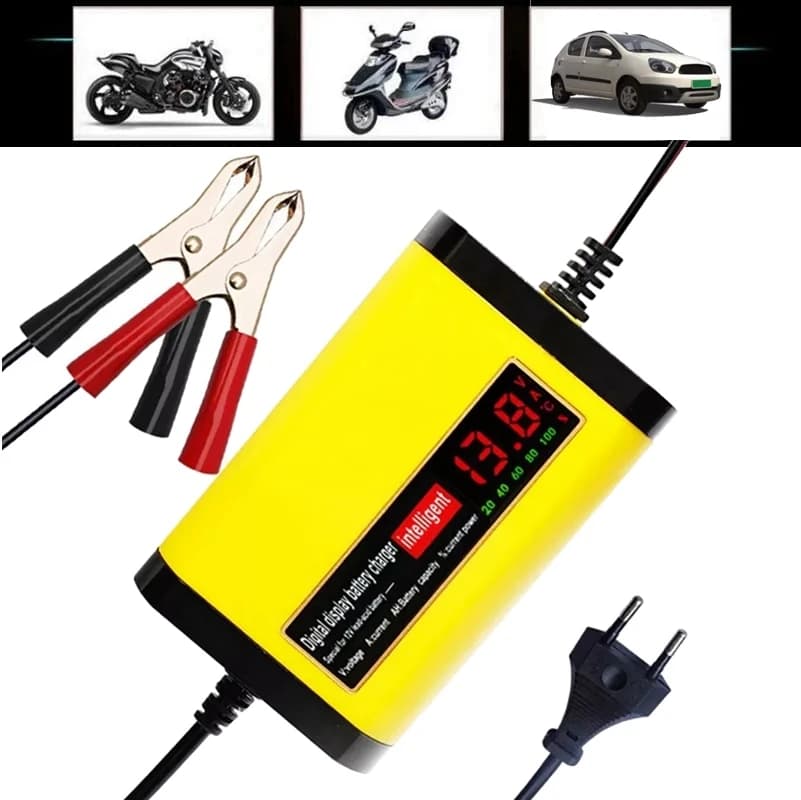 Car Charger 12V 2A LED Display 220V 110V Smart Truck Auto Charge Charger Tool EU Plug USA