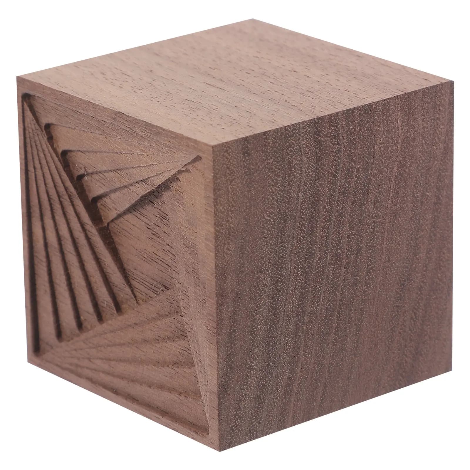 Diffusore di Oli Essenziali in Legno Naturale a Forma di Cubo per Ufficio, Casa e Auto, Riutilizzabile, Senza Fiamma, Supporto per Aromaterapia