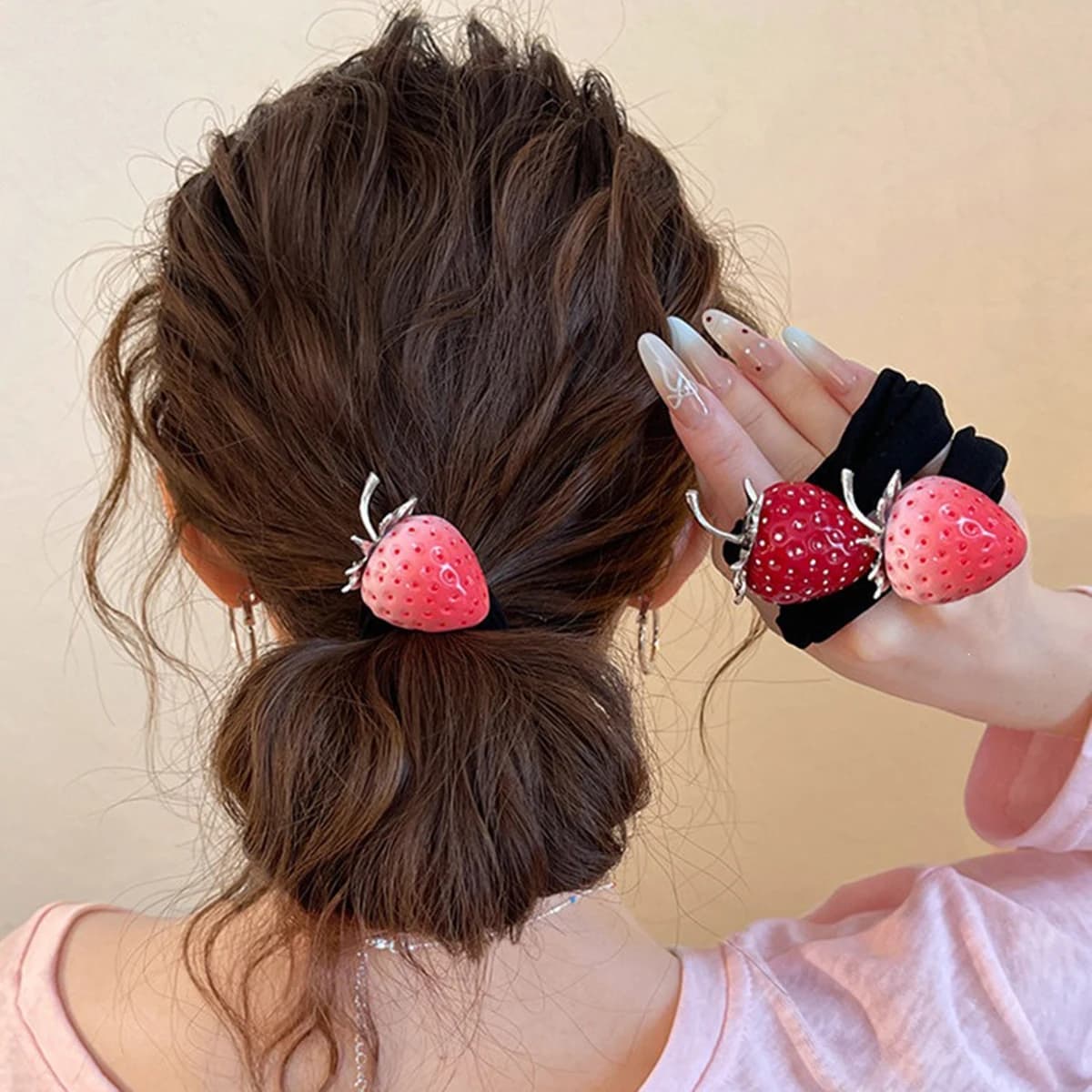 4Pcs High Elasticity Ultra Wide Headband New High-end Rubber Band Women's Hair Tie Headband High Ponytail Headband Hair Accessor