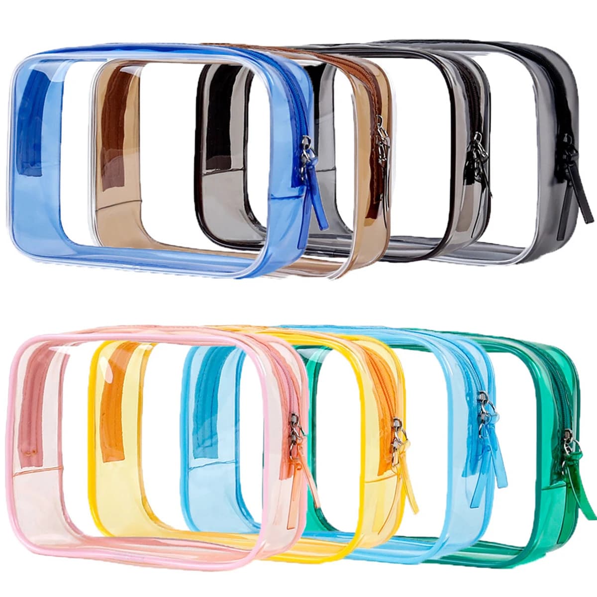 1pcs Large Capacity Makeup Bag, Travel Multifunctional Makeup Storage Bag, Transparent Waterproof and Dustproof Toileting Bag