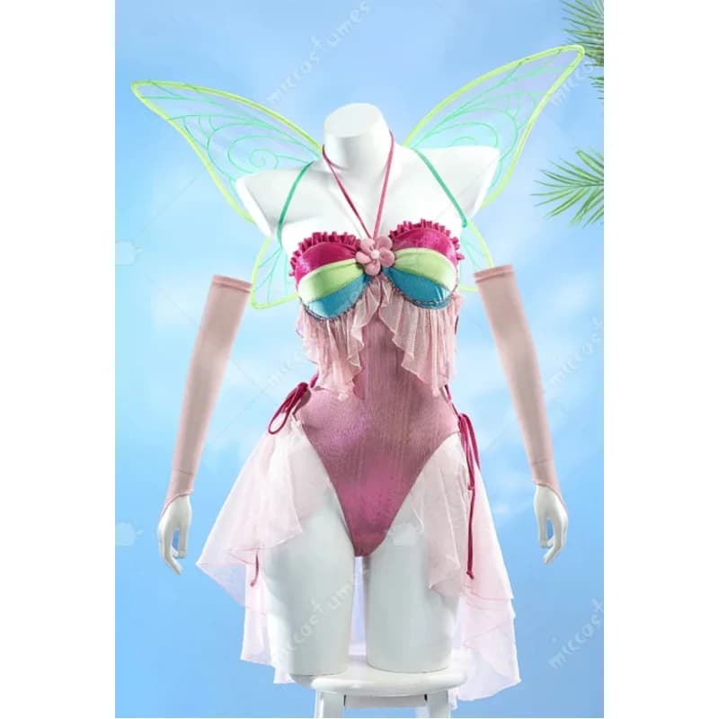 Pink girl volleyball theme swimsuit, suitable for cosplay in Halloween anime exhibition parties