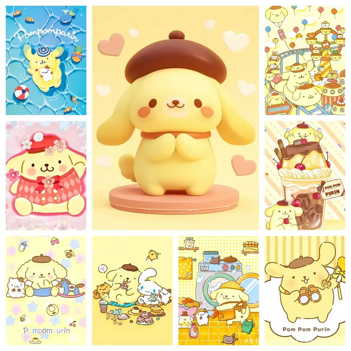 Diamond Painting Pompompurin Sanrio Diamond Mosaic Handmade Art Exquisite Creative Gift Home Decoration