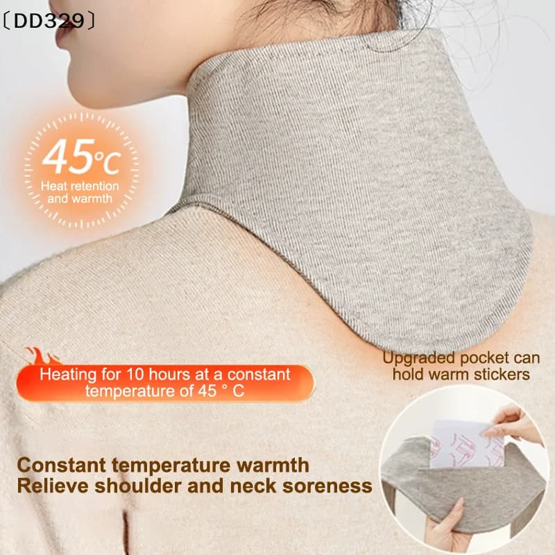 Cotton Cervical Neck Protection Neck Belt Warm Neck With Pocket Small Scarf Women Air-conditioning Room Cold Cover〔DD329〕