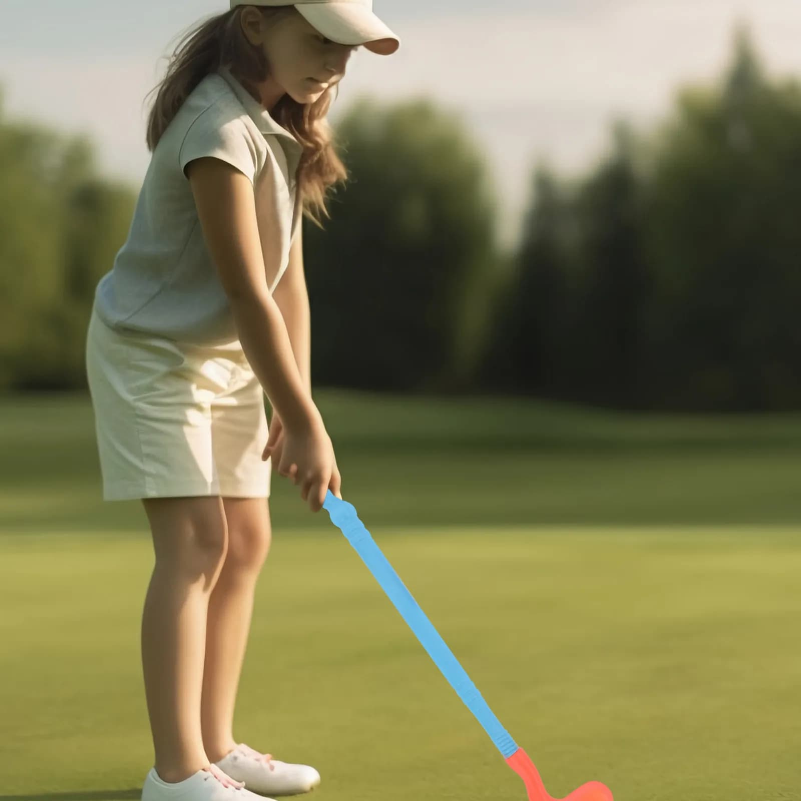 2 Set di Kit da Golf per Bambini, Set di Mazze e Palline in Plastica, Gioco Sportivo per Migliorare l'Osservazione, l'Immaginazione e la Pazienza, Gioco per Genitori e Figli