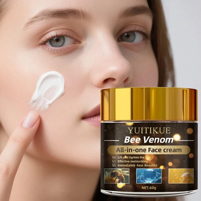 YUITIKUE Crema multi-azione al veleno d'api - Lifting, rassodante e idratante intenso, delicata ed efficace, 60 g