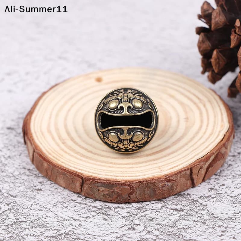 【Ar1】Brass Drop Bell Chinese Good Luck Tinkle Bell Charm For Bracelet and Anklet