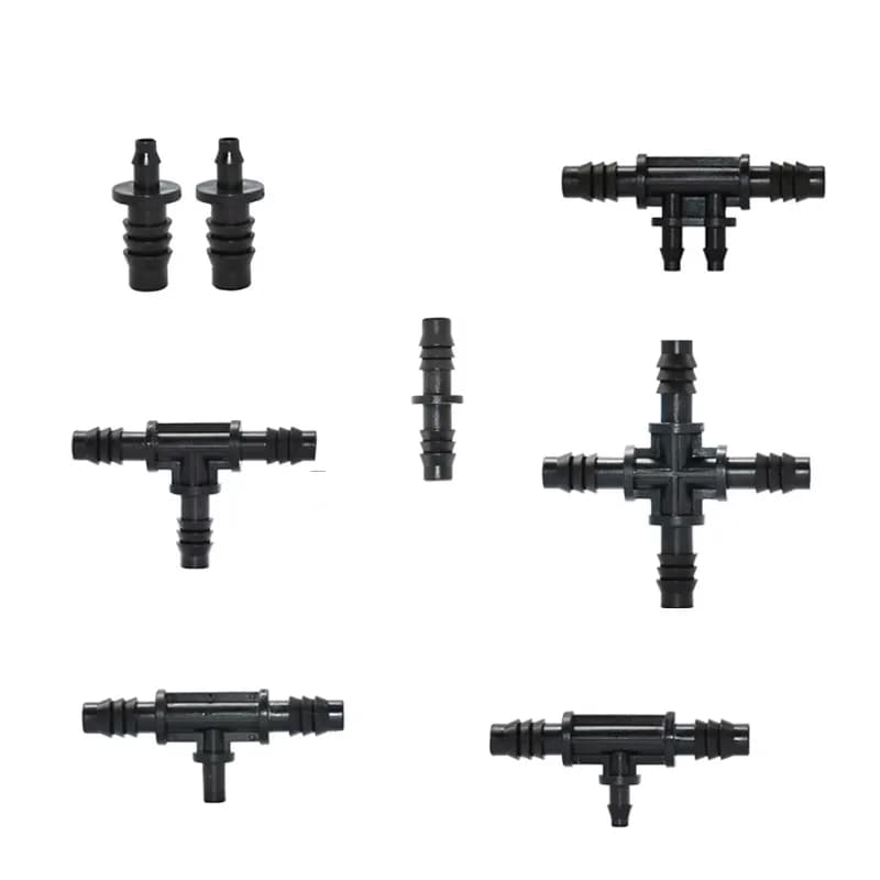 Adapter for barbed pipe from 20 pieces from 1/4" to 3/8" from 4/7mm to 8/11mm Adapter for garden irrigation pipe fittings for irrigation system