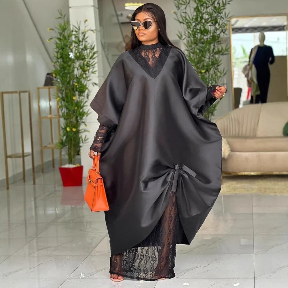 African Dresses for Women Traditional Africa Dashiki Abaya Dress Long Nappe Ankle Caftano Scarf Maxi Dress 2025