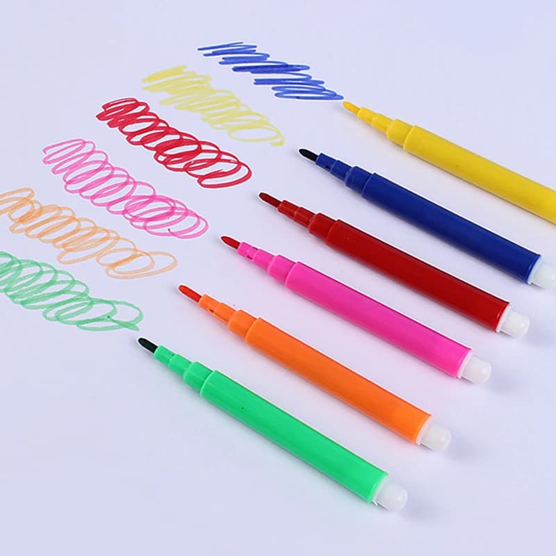 10/20/30 confezioni di penne per acquerello a 6 colori, accessori di cancelleria, mini pennarelli da disegno adatti per pittura, arte, materiale scolastico TMZ