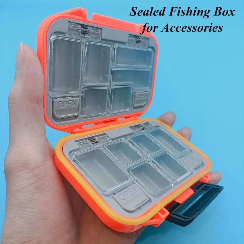1 Pezzo Scatola Impermeabile Sigillata per Ami da Pesca, Contenitore Portatile per Accessori da Pesca, Organizer Universale per Piccoli Oggetti