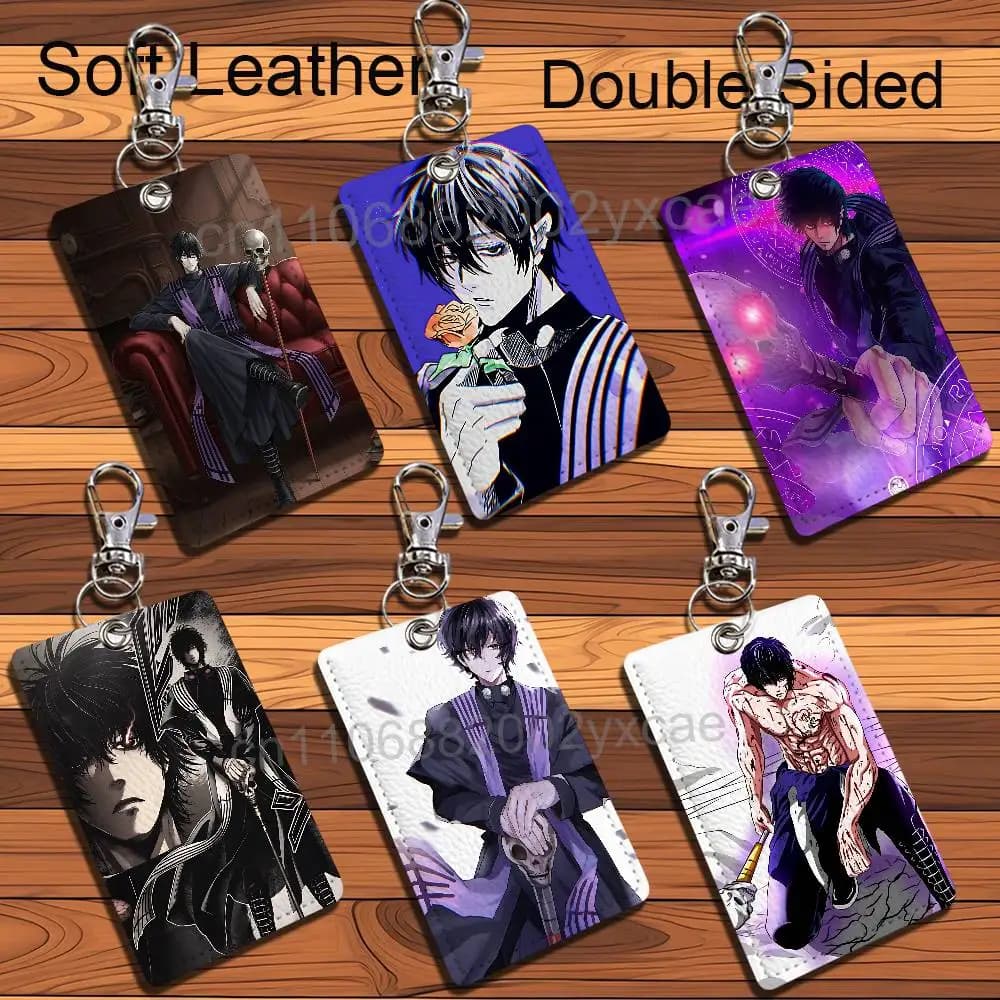 Beelzebub Record of Ragnarok Keychain Holder Suitable For Subway Bank Card Bus Card Case Badge Holder Wallet Card Textured
