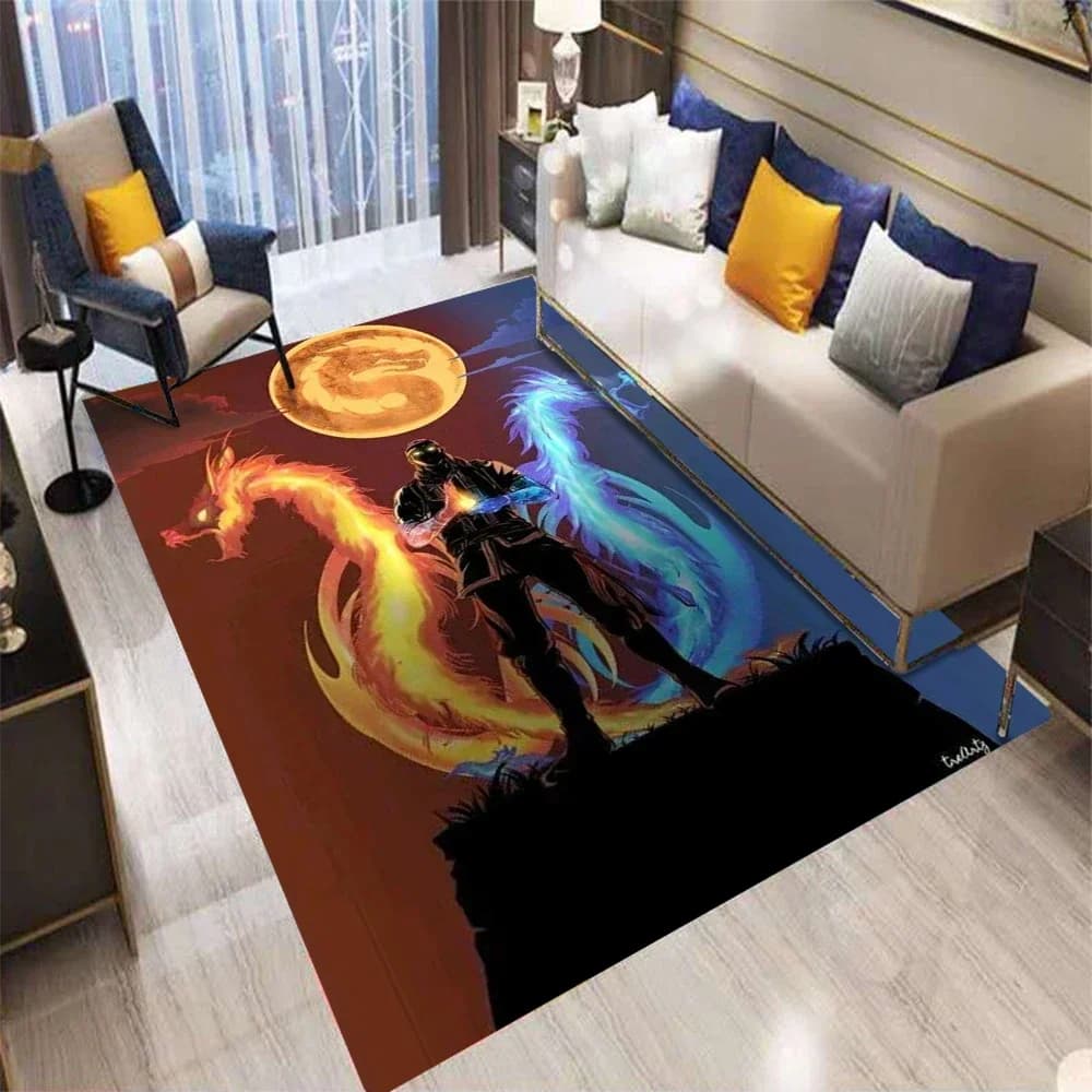 Cartoon Printed Cartoon Mat Non-slip Carpet Yoga Mats for Living Room Mat Zerbino Carpet