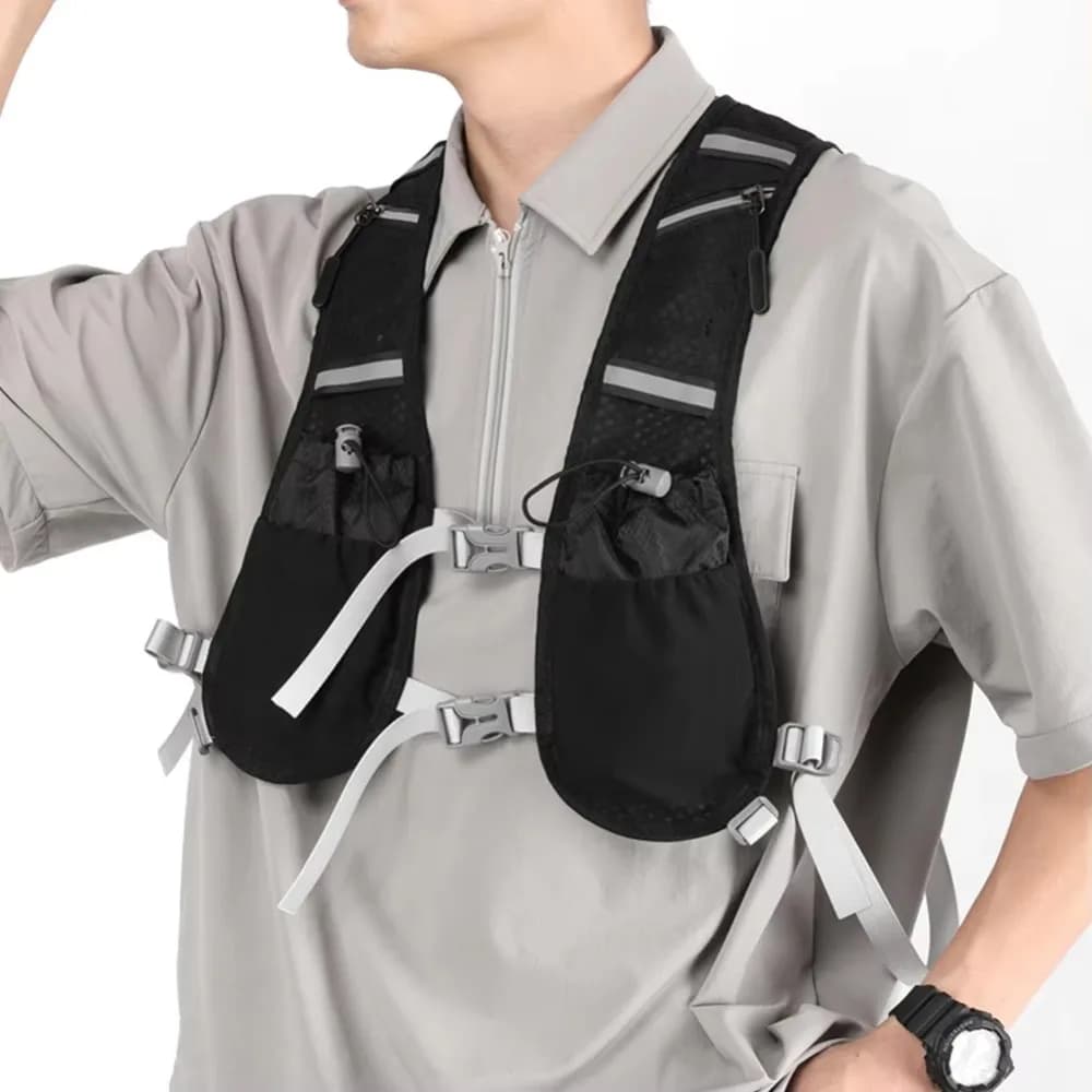 Multi-task Running Vest Lightweight With Hydrating, Cycling Backpack, Phone Door, Unisex Waist for Hiking and Cycling