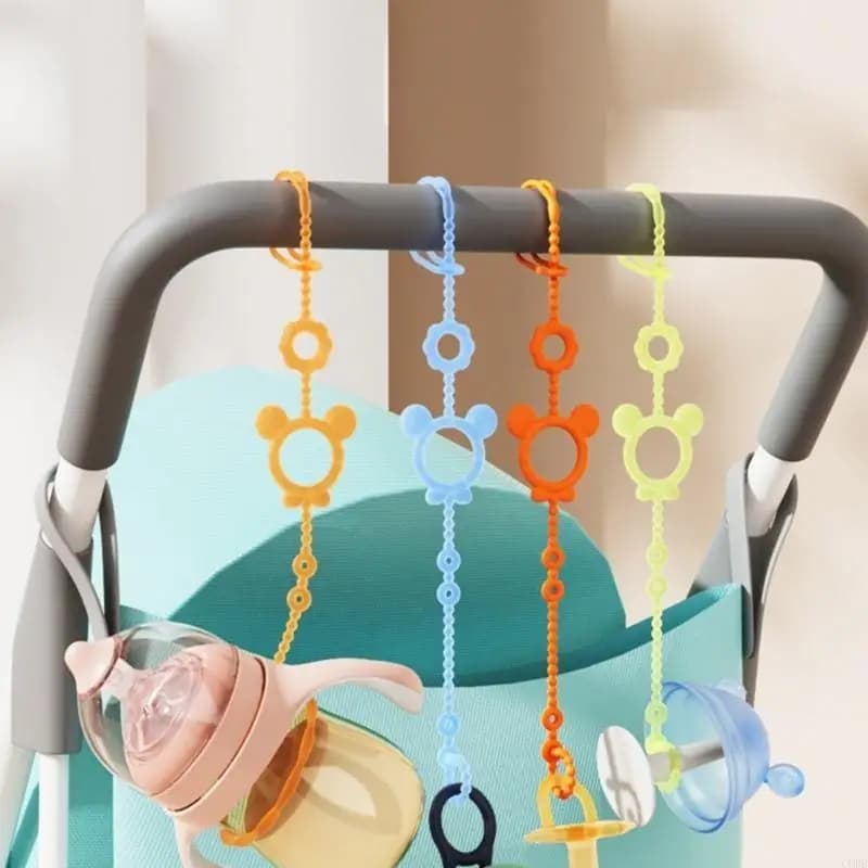 CORB Clip per ciuccio per bambini Catena per ciuccio Porta ciuccio per bambini Neonati Clip per massaggiagengive Clip per in per