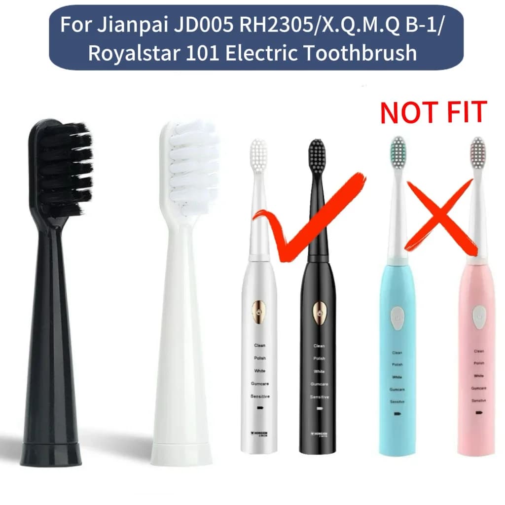 Testine di ricambio per spazzolino elettrico Jianpai JD005 RH2305/XQMQ B-1/Royalstar101 Ugelli con setole morbide DuPont