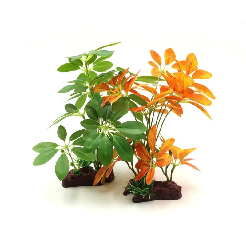 Artificial plants for aquarium decorations Plastic aquatic plant with large green leaves Underwater plants Aquatic plants for aquarium