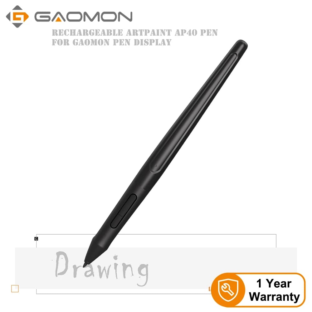 GAOMON ArtPaint AP40 Penna ricaricabile con stilo wireless per display digitale PD1560