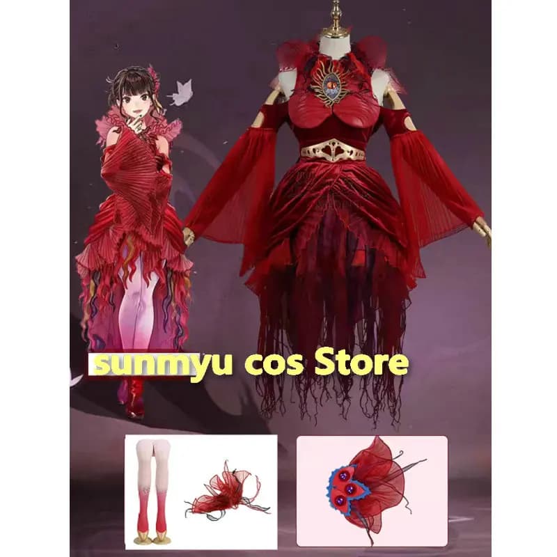 Kamen Revice Aguilera Costume Cosplay Abito Rosso