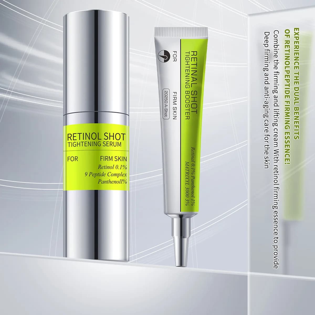 Eyes and Face Cream Back to Retinol Shot, Booster Illuminant and Rassodante for a More Lyscia Skin, Reduced Subtile Rows and Improvement of Cutaneous Tone 1/2/3 pcs