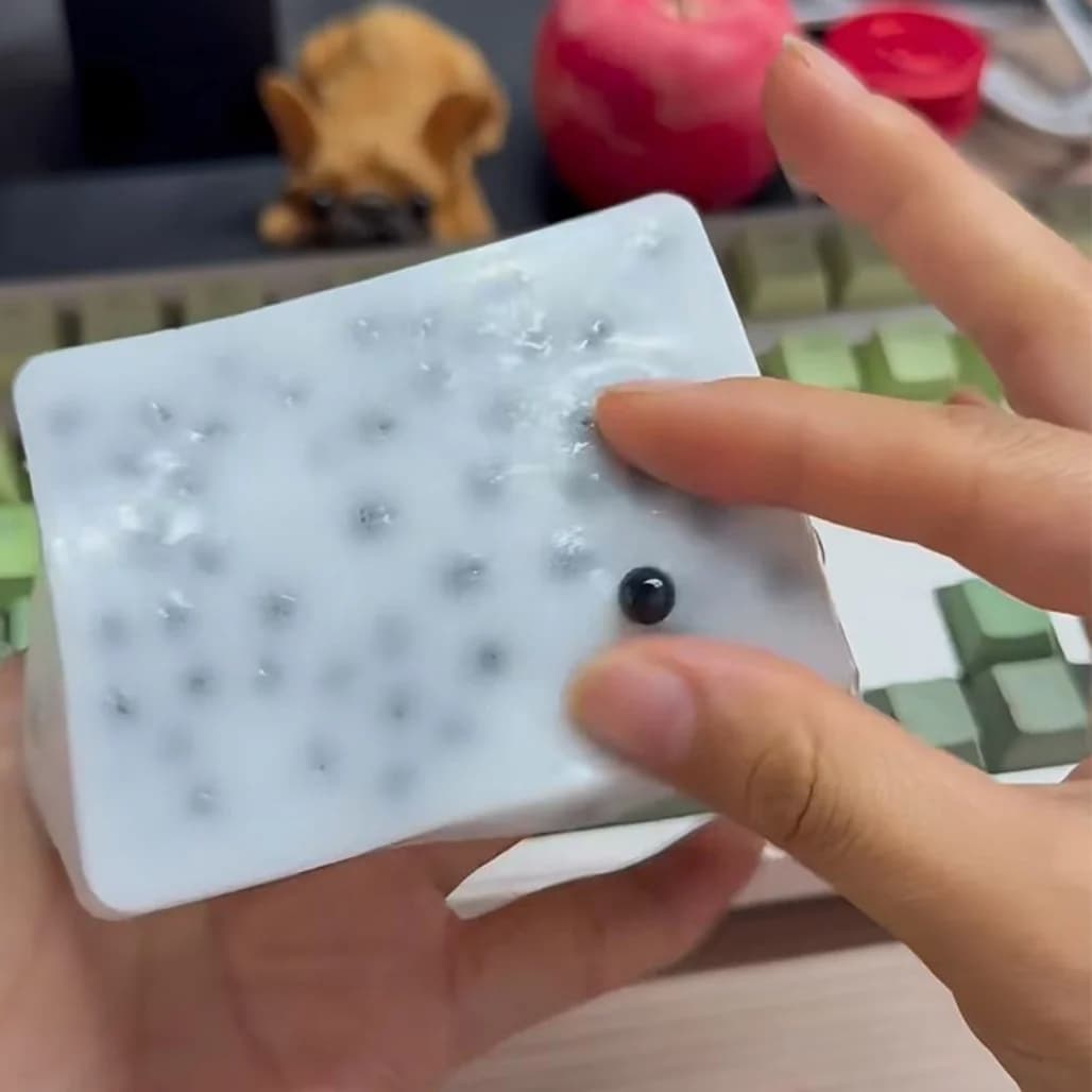 Giocattolo Antistress per Schiacciare i Punti Neri, Stile Tofu, Gioco Sensoriale Squishy per Alleviare l'Ansia, Divertente Giocattolo da Spremere per Bambini e Adulti, Regalo