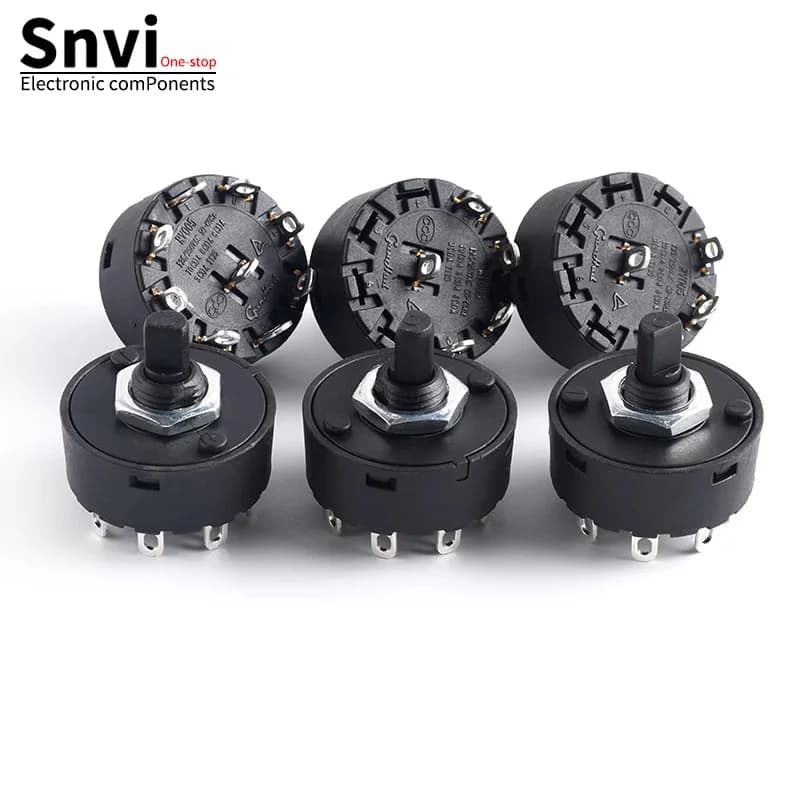 Round rotary switch RV005, multiposition knob 3/4/5/6 positions, power switch kettle/spremiagrumi