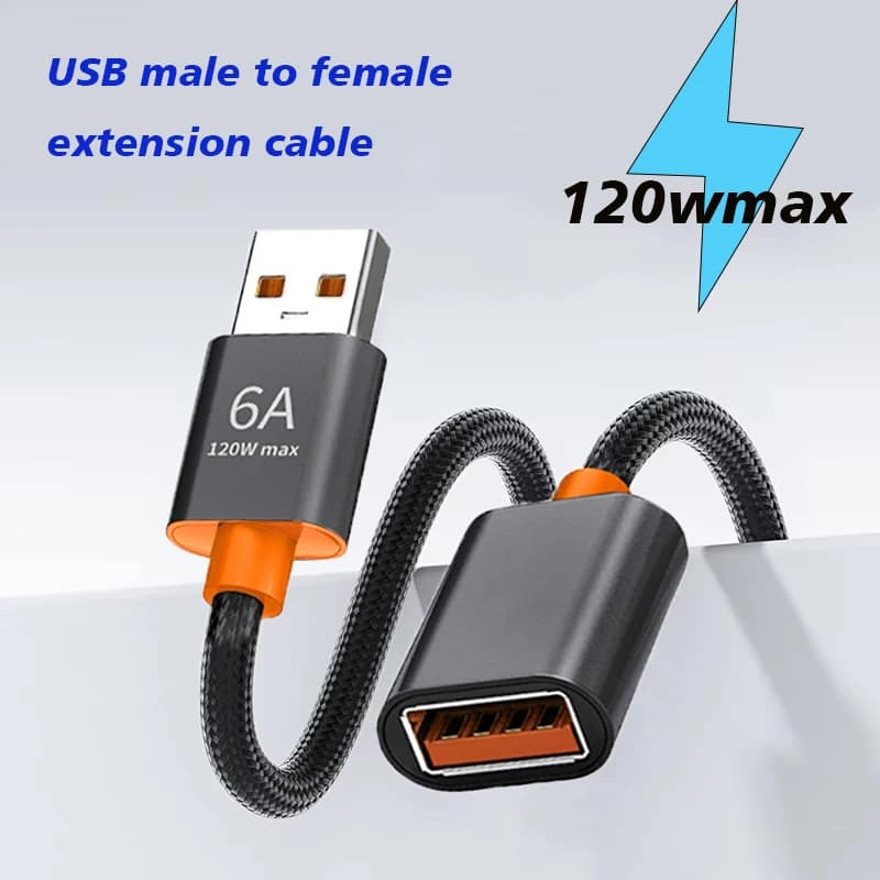 USB 2.0 extension cable from male to female, high speed USB 2.0 extension cable for laptop and PC.