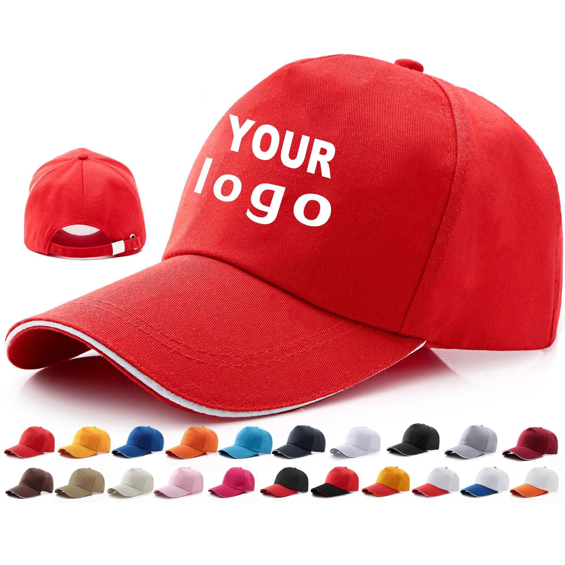 Cheap polyester baseball cap Custom logo unisex Print embroidered color color Add your logo Promotional sun hat for outdoors