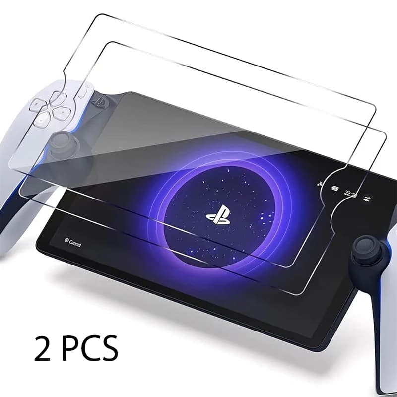 Confezione da 2 protezioni per schermo protettive per Sony PlayStation PS5 Portal Accessori da gioco in vetro temperato antigraffio portatili