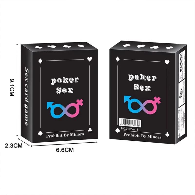 Set da gioco di carte da poker per adulti: gioco di ruolo divertente per camera da letto, 54 carte, coppie più calde, posizioni sessuali, regalo sessuale per coppie, gioco di carte di collegamento