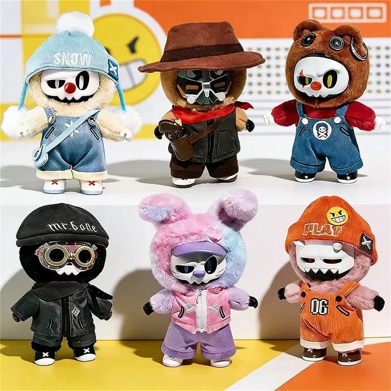 MR.BONE The Plush Special Forces Team Series Blind Box Cool Boy Anime Figure Surprise Bag Cute Vinyl Decor Toys Exquisite Gifts