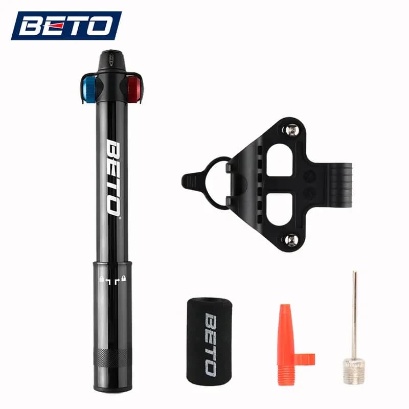BETO CO2-008A Mountain Bike 160 PSI Mini pompa gonfiatore portatile pompe ad alta pressione Presta/Schrader valvola Iamok parti di biciclette