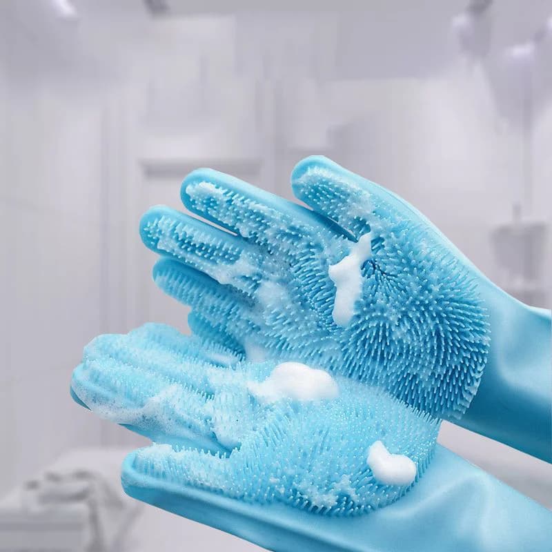 Nuovi guanti da bagno magici per animali domestici con corpo in silicone per animali, guanti da bagno perfetti per shampoo per cani e gatti
