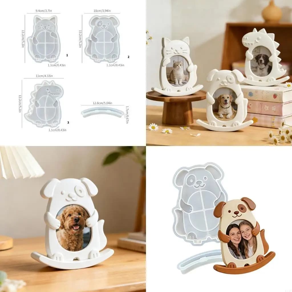 Stampo in silicone per cornice per animali. Modello animale con stampo a base a dondolo