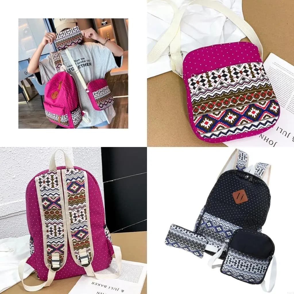 Zaini scolastici per zaini per ragazze con set astucci per matite, zaini per ragazze adolescenti