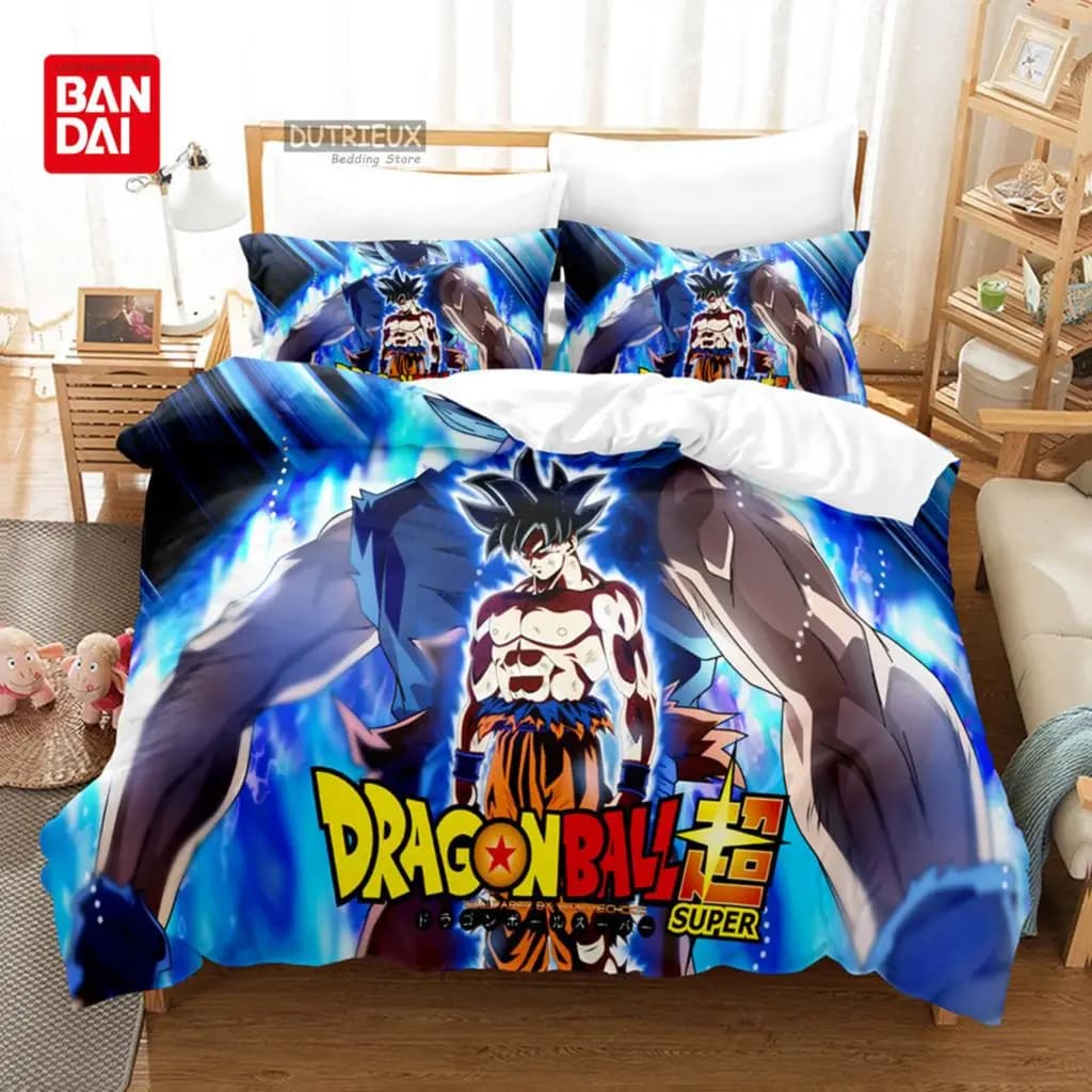 Japanese Soul Dragon Ball Son Goku Set Children's Bedlinen Cartoon Kids Bedroom Single Queen King Quilt Bedlinen Bedlinen
