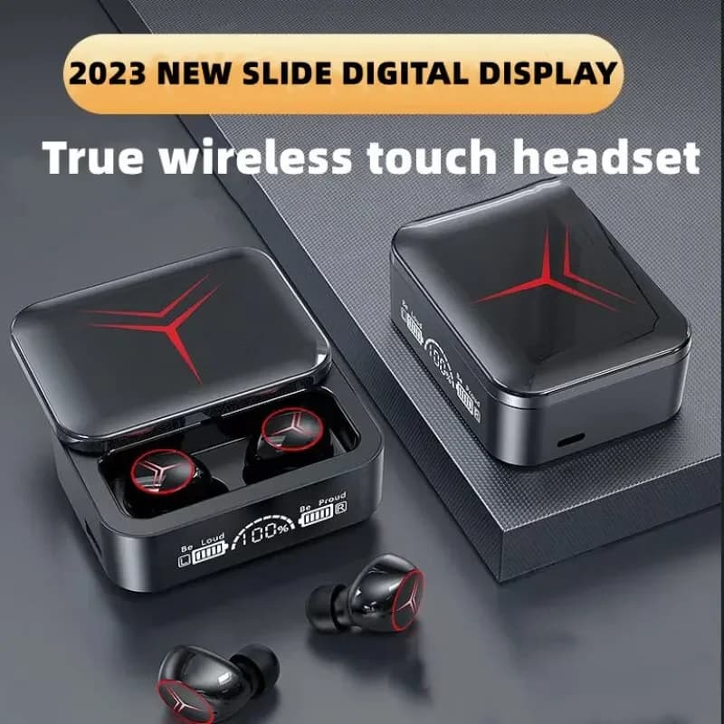TWS M88 Pro auricolari Bluetooth cuffie sportive Wireless Touch Control HiFi 9D cuffie da gioco Stereo impermeabili In-Ear con microfono