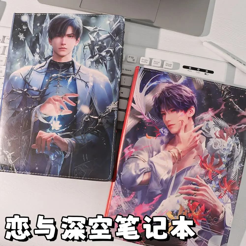 Love and Deepspace Sylus Xavier Zayne Rafayel B5 Journal Anime Game Merch Full Color PU Leather Diary For Fans