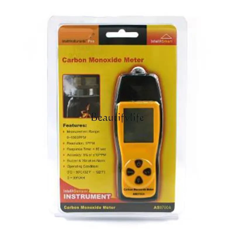 AS8700A Analizzatori di gas CO portatili Misuratore di monossido di carbonio portatile Tester Rivelatore Display LCD Allarme sonoro e luminoso