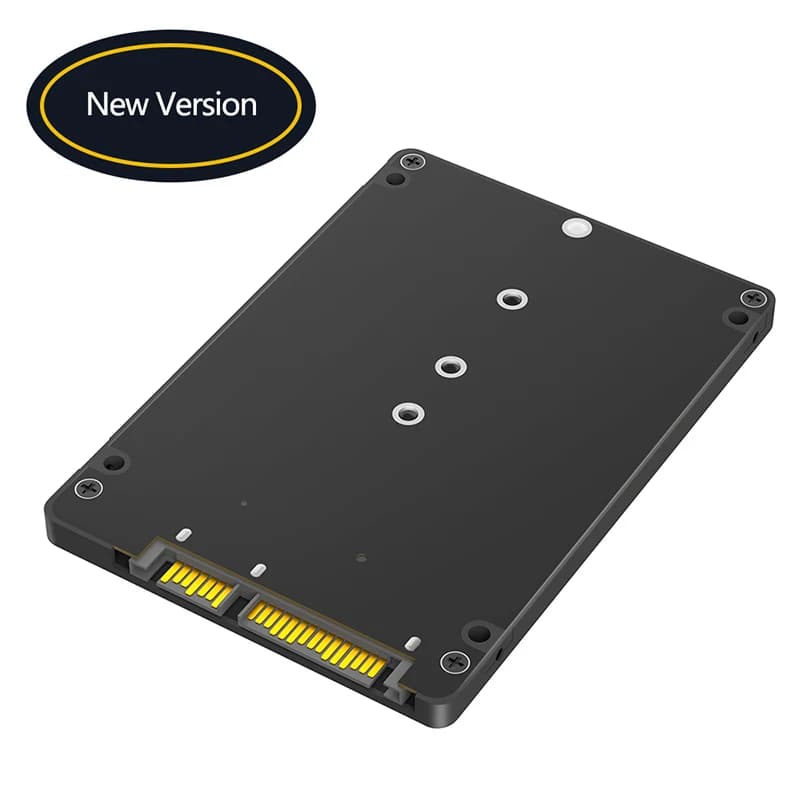 Riser per custodia SSD esterna da M.2 a SATA3.0 da 2,5 pollici con custodia in plastica da 7 mm per 2230 2242 2260 2280 B/B+M Key M2 Protocollo SATA SSD