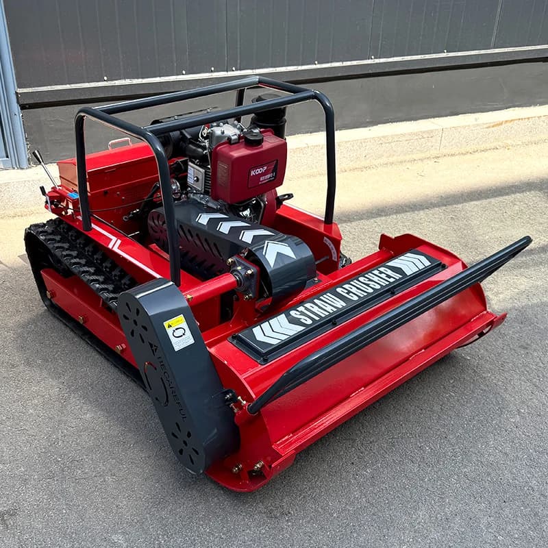 Tagliafiamma telecomandato personalizzato con pendenza robot erba da 1200 mm