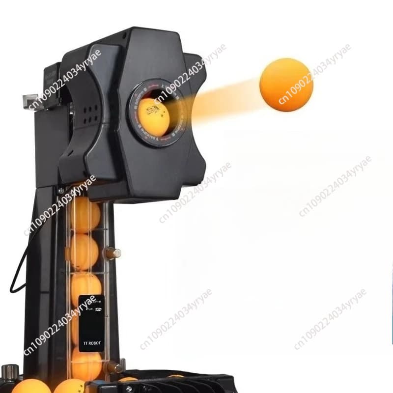Dispositivo automatico per l'allenamento delle palline da ping pong per uso domestico con rete integrata e rete di raccolta delle palline