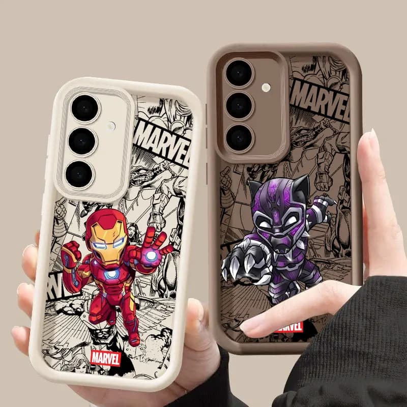 Cover Morbida Black Panther Marvel Ironman Yoda S26 Ultra per Samsung Galaxy S26 S25 S24 S22 S23 Ultra S21 Plus S20 S25 FE 5G