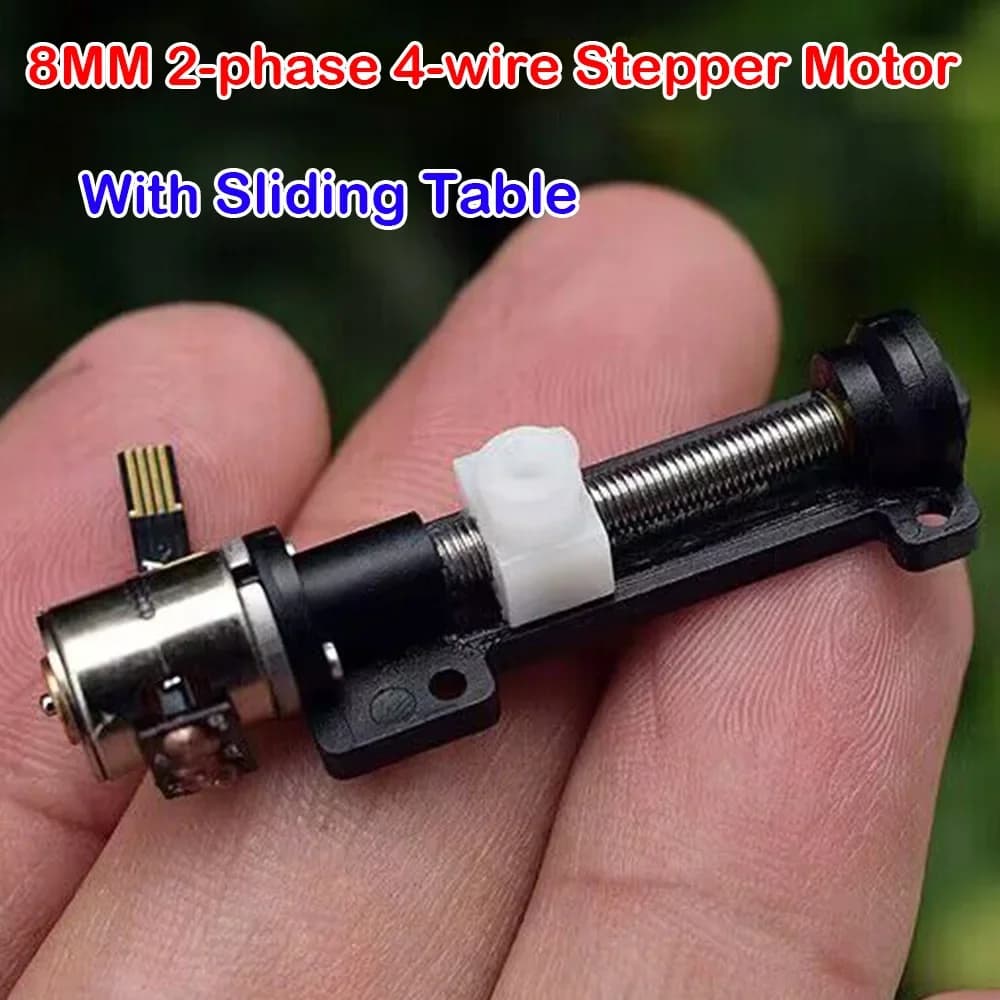 Micro 8mm 2 fasi 4 fili Motore passo-passo di precisione DC 5V 14mm Mini Attuatore lineare Vite Cursore Dado Motore di sollevamento Stampante 3D fai da te