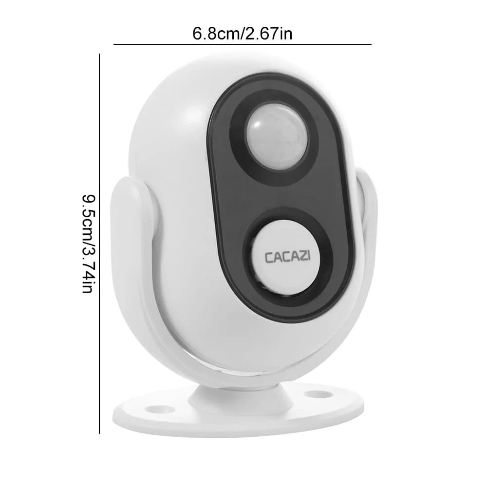 Sensore Elettronico per Porta con Rotazione a 360 Gradi, Campanello Antifurto, Sensori di Movimento di Benvenuto, Impermeabile e Wireless