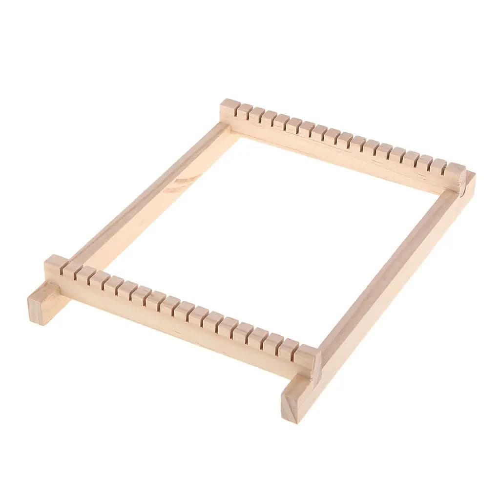 Eco-friendly Wooden Weaving Loom Machine Toy Set for Creative Knitting Crafts Educational Supplies for Kids