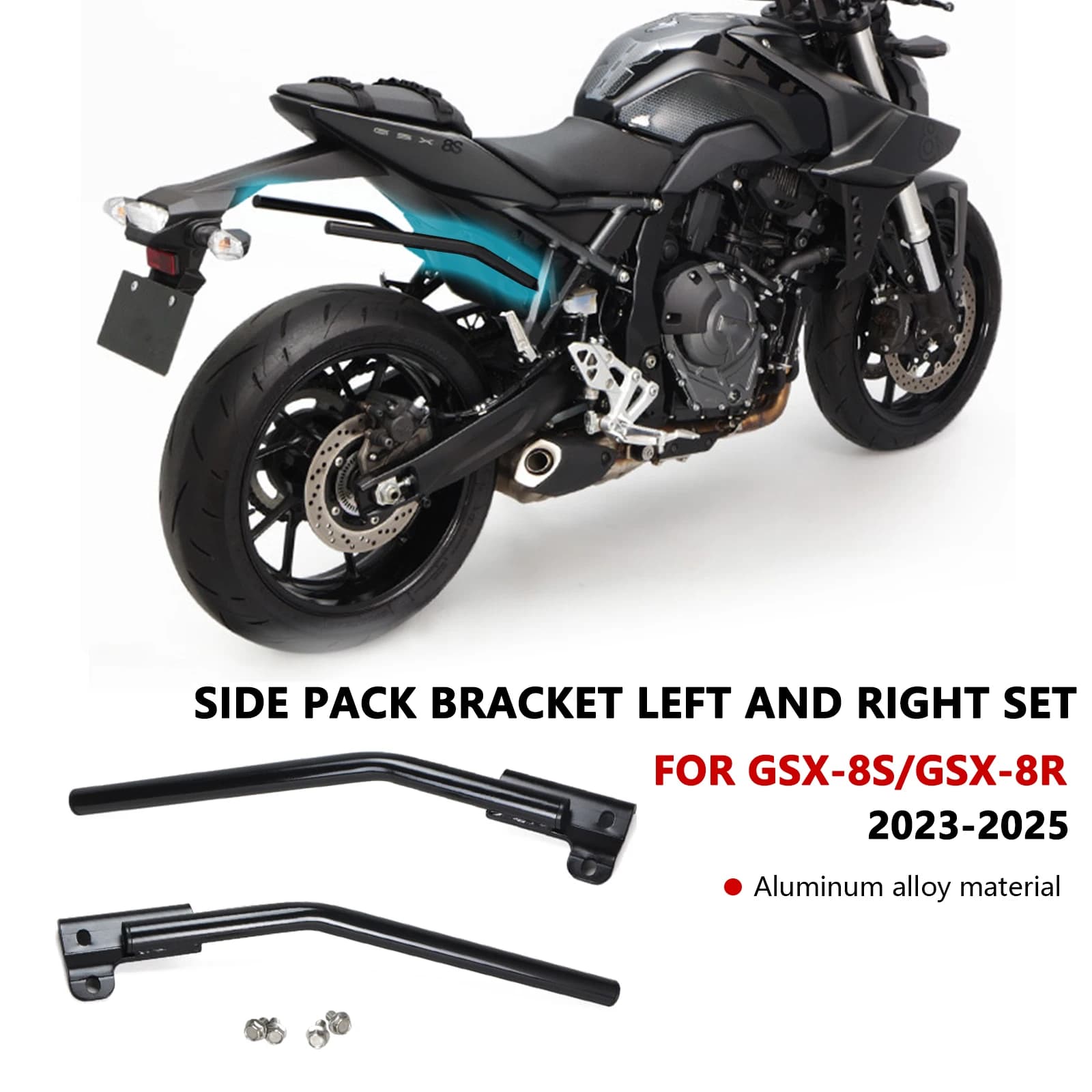 PER GSX-8R GSX8R GSX-8S GSX8S 2023 2024 2025 Moto sinistra e destra staffa borsa laterale staffa borsa bagagli